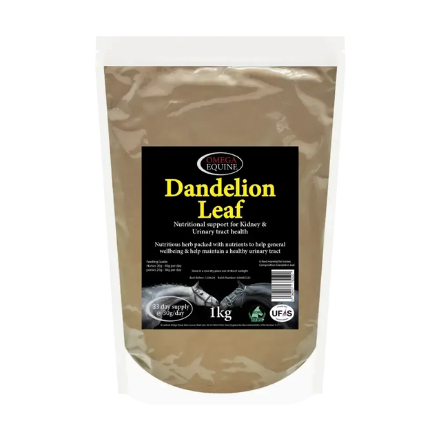 Omega Equine Dandelion Leaf 1kg Horse Supplements