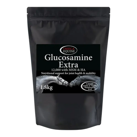 Omega Equine Glucosamine Extra 1.8Kg Pouch Equine Joint Supplements Barnstaple Equestrian Supplies