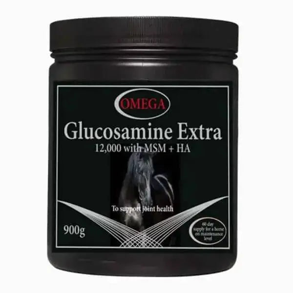 Omega Equine Glucosamine Extra 900g Pot Equine Joint Supplements Barnstaple Equestrian Supplies