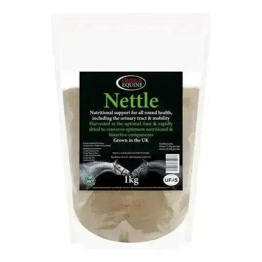 Omega Equine Nettle Leaves 1Kg Pouch Horse Supplements