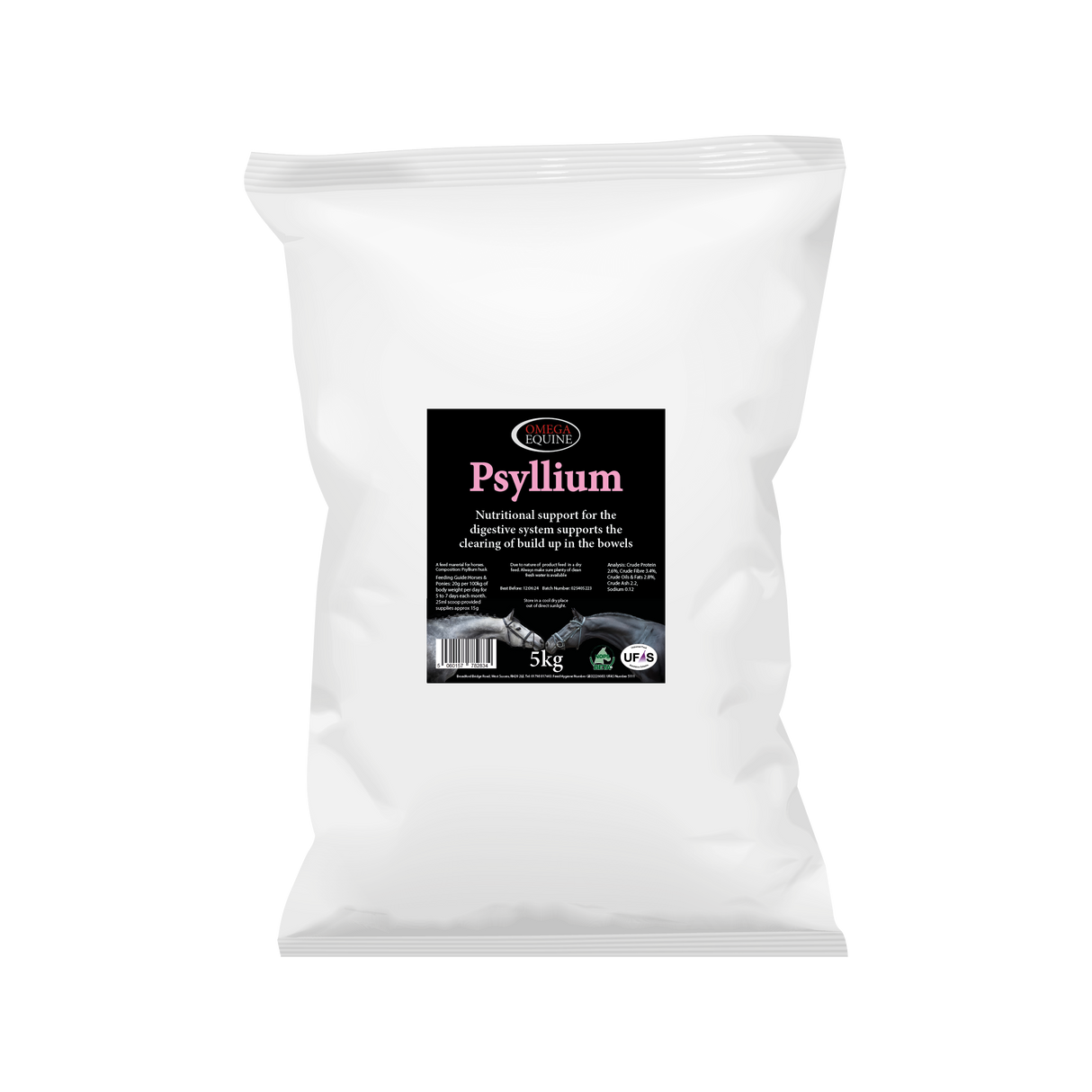 Omega Equine Psylliam-5kg-Horse Supplements-Omega Equine-Barnstaple Equestrian Supplies Tack Shop