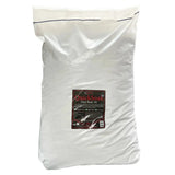 A white plastic bag of omega quick soak sugar beet pulp unmolassed with a dark red label showing quicksoak fast beet 10