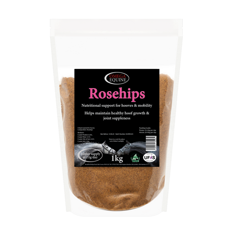 Omega Equine Rosehips-1Kg Pouch-Horse Hoof Supplements-Omega Equine-Barnstaple Equestrian Supplies Tack Shop