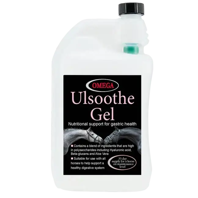 Omega Equine Ulsoothe Gel 1 litre Gut Balancers For Horses Barnstaple Equestrian Supplies