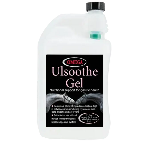 Omega Equine Ulsoothe Gel 1 litre Gut Balancers For Horses Barnstaple Equestrian Supplies