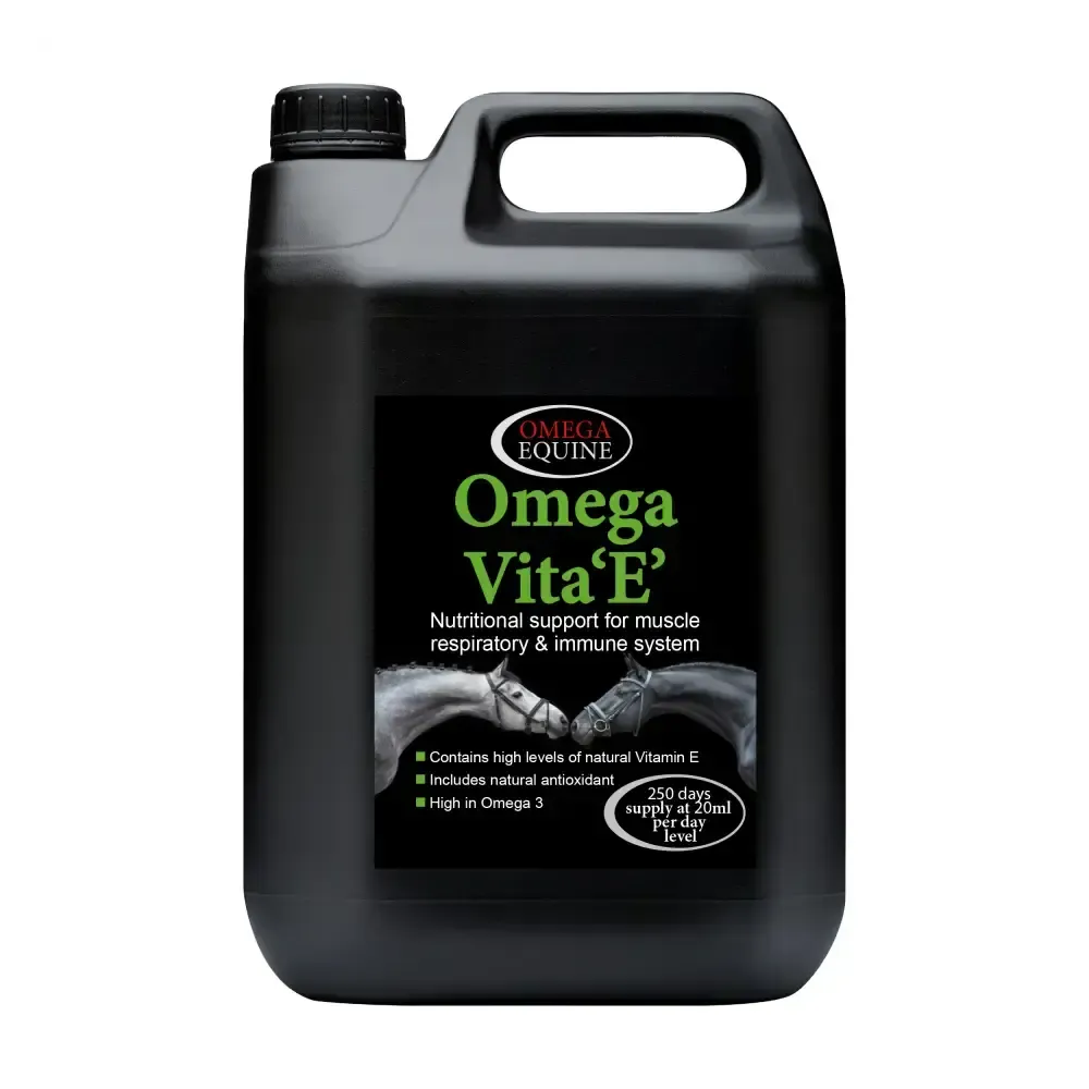 Omega Equine Vita E Cold Pressed Linseed With Omega 3 5 Litre Horse Supplements