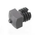 Black hexagonal original road studs ss001 bolt with threaded shaft and small rounded head for horse tack use