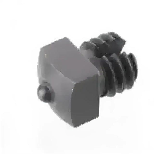 Black hexagonal original road studs ss001 bolt with threaded shaft and small rounded head for horse tack use