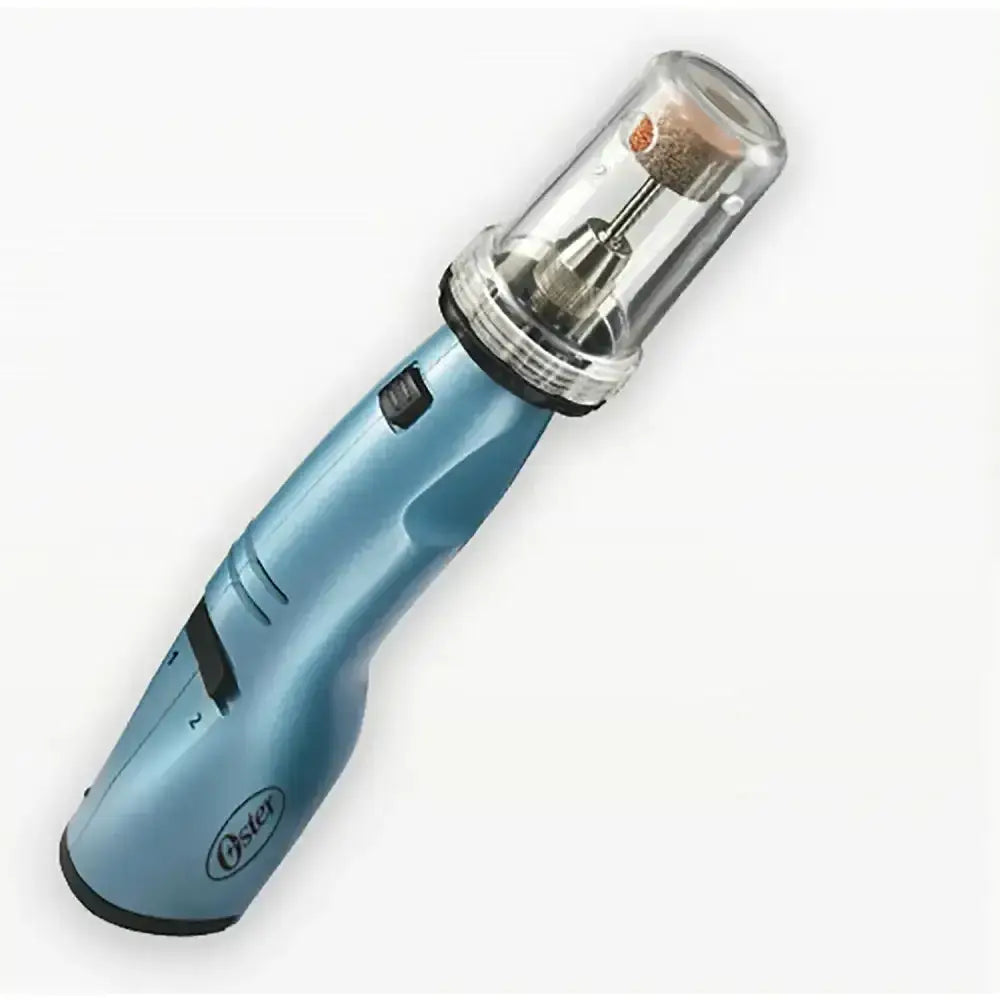 Light blue oster nail filer cordless nail filer with clear protective casing for dog nail trimmers use