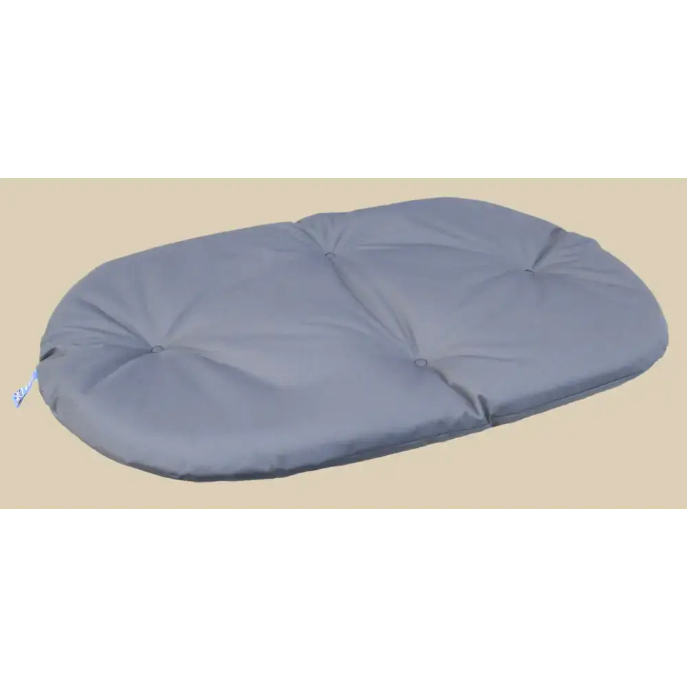 P&L Country Dog Heavy Duty Waterproof Oval Cushion Dog Bed Small L76cm X W58cm X D6cm Grey Dog Beds