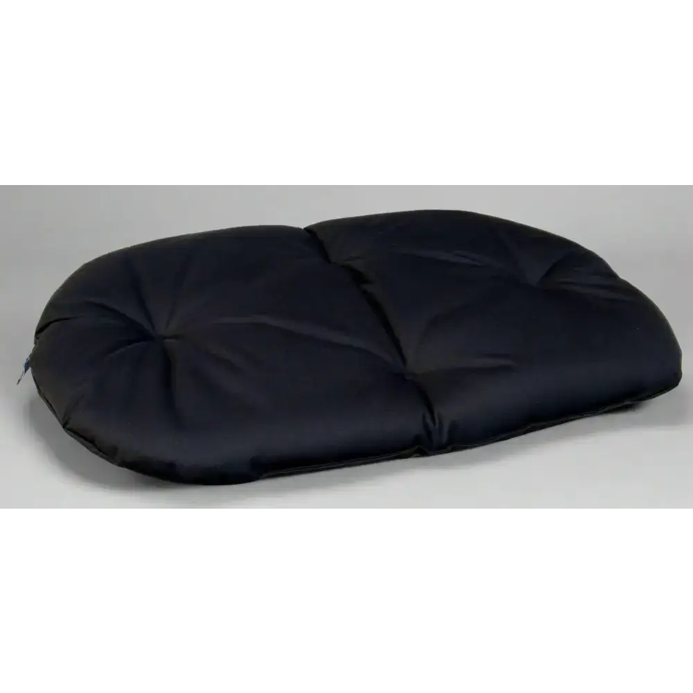 P&L Country Dog Heavy Duty Waterproof Oval Cushion Dog Bed Small L76cm X W58cm X D6cm Black Dog Beds