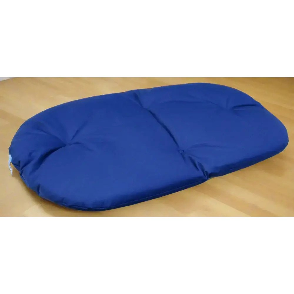 P&L Country Dog Heavy Duty Waterproof Oval Cushion Dog Bed Small L76cm X W58cm X D6cm Blue Dog Beds