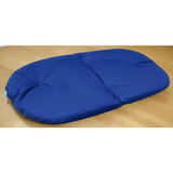 P&L Country Dog Heavy Duty Waterproof Oval Cushion Dog Bed Small L76cm X W58cm X D6cm Blue Dog Beds
