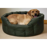P&L Country Dog Tough Heavy Duty Oval High Sided Waterproof Dog Beds. Medium L61cm X W51cm X H22cm Black Dog Beds