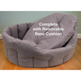 P&L Country Dog Tough Heavy Duty Oval High Sided Waterproof Dog Beds. Medium L61cm X W51cm X H22cm Black Dog Beds