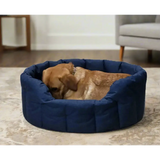 P&L Country Dog Tough Heavy Duty Oval High Sided Waterproof Dog Beds. Medium L61cm X W51cm X H22cm Black Dog Beds