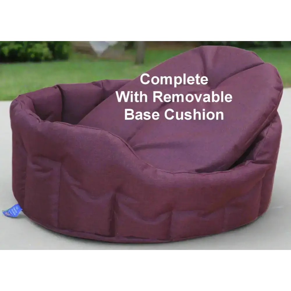 P&L Country Dog Tough Heavy Duty Oval High Sided Waterproof Dog Beds. Medium L61cm X W51cm X H22cm Black Dog Beds