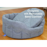 P&L Country Dog Tough Heavy Duty Oval High Sided Waterproof Dog Beds. Medium L61cm X W51cm X H22cm Black Dog Beds