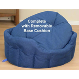 P&L Country Dog Tough Heavy Duty Oval High Sided Waterproof Dog Beds. Medium L61cm X W51cm X H22cm Black Dog Beds