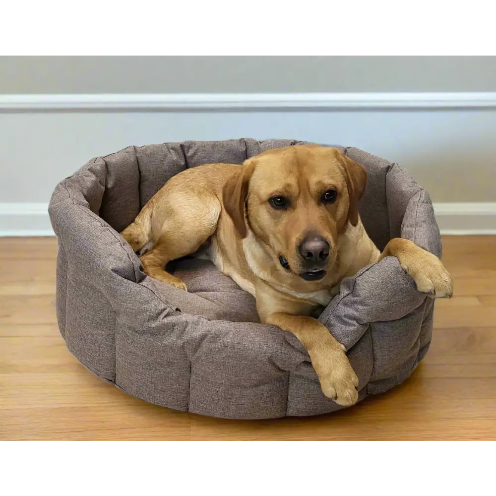 P&L Country Dog Tough Heavy Duty Oval High Sided Waterproof Dog Beds.