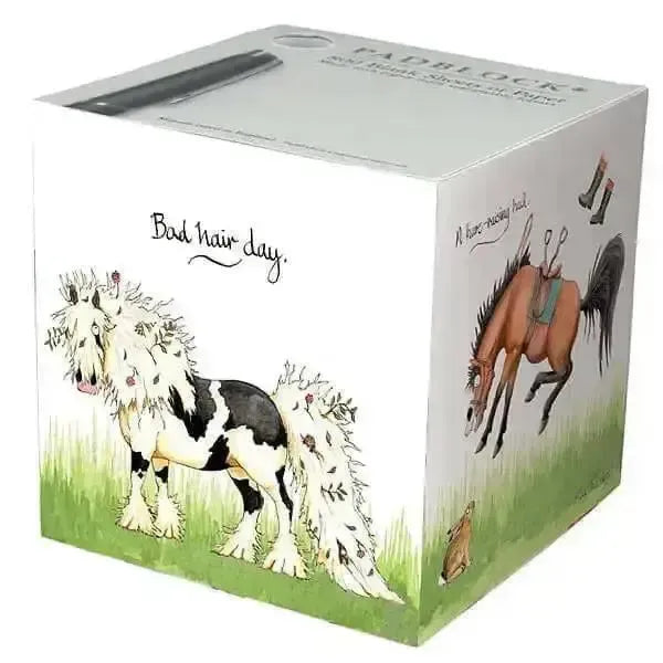 Padblocks Paper Notecube Happy Horses Gifts