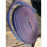 Padded Lunge Line 8m Black / Red / Purple Lunge Lines