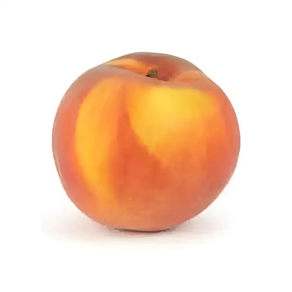 A ripe peach with smooth glossy skin in vibrant orange and yellow hues perfect for somerset strawberries lovers and horse fans
