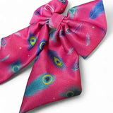 Peacock Power Sailor Bow – Bold, Beautiful & Pretty in Pink Pet Products