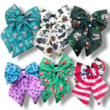 Peacock Power Sailor Bow – Bold, Beautiful & Pretty in Pink Pet Products