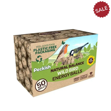 Peckish Natural Balance Energy Balls 50 Refill Box Wild Bird Food