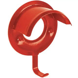 Red metal perry equestrian bridle brackets with curved hooks to keep headcollars maintain shape and organize gear