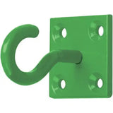 Perry Equestrian Chain Hook on Plate Green 50mm x 50mm Stable Hooks