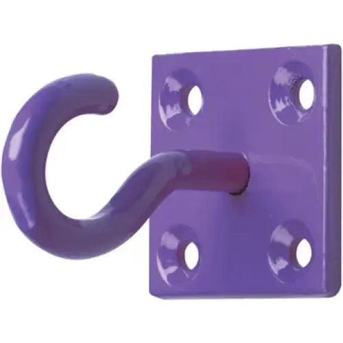 Perry Equestrian Chain Hook on Plate Purple 50mm x 50mm Stable Hooks