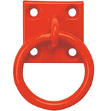 Perry Equestrian Chain Ring on Plate Red Tie Up Rings