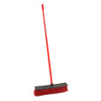 Red-bristled perry equestrian equibroom with 500mm black plastic head and 1190mm long red handle for easy cleaning