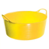 Perry Equestrian Flexi-Fill Shallow Flexible Tubs/Trugs 15 Litre (4 Gallon) Yellow Buckets & Bowls