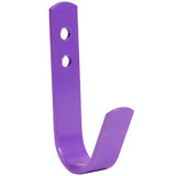 Purple metal perry equestrian general purpose tack room hook with two mounting holes for easy installation