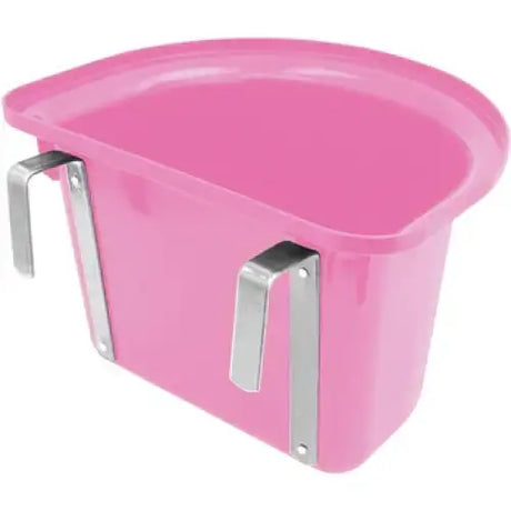 Perry Equestrian Hook Over Portable Manger 12 Litre Pink Feed Mangers