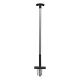 Black and silver perry equestrian ragwort fork with t shaped handle and four pointed tines for garden use