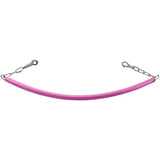 Pink rubber horse halter strap with metal chain and ring attachments from perry equestrian coated stable stall chains