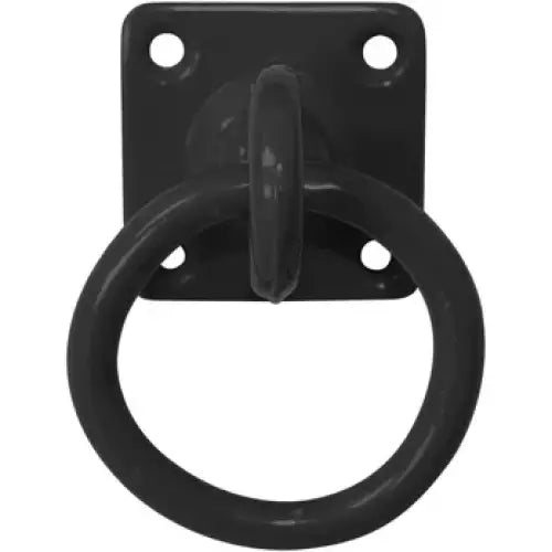 Perry Equestrian Swivel Tie Rings on Plates Black Tie Up Rings