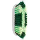 Green and white bristle perry equestrian two tone softened dandy brush with white plastic handle for grooming