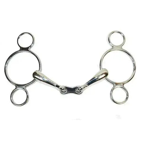 Pessoa French Link 2 Ring Dutch Gag Horse Bits 101 Mm (4") Horse Bits Barnstaple Equestrian Supplies