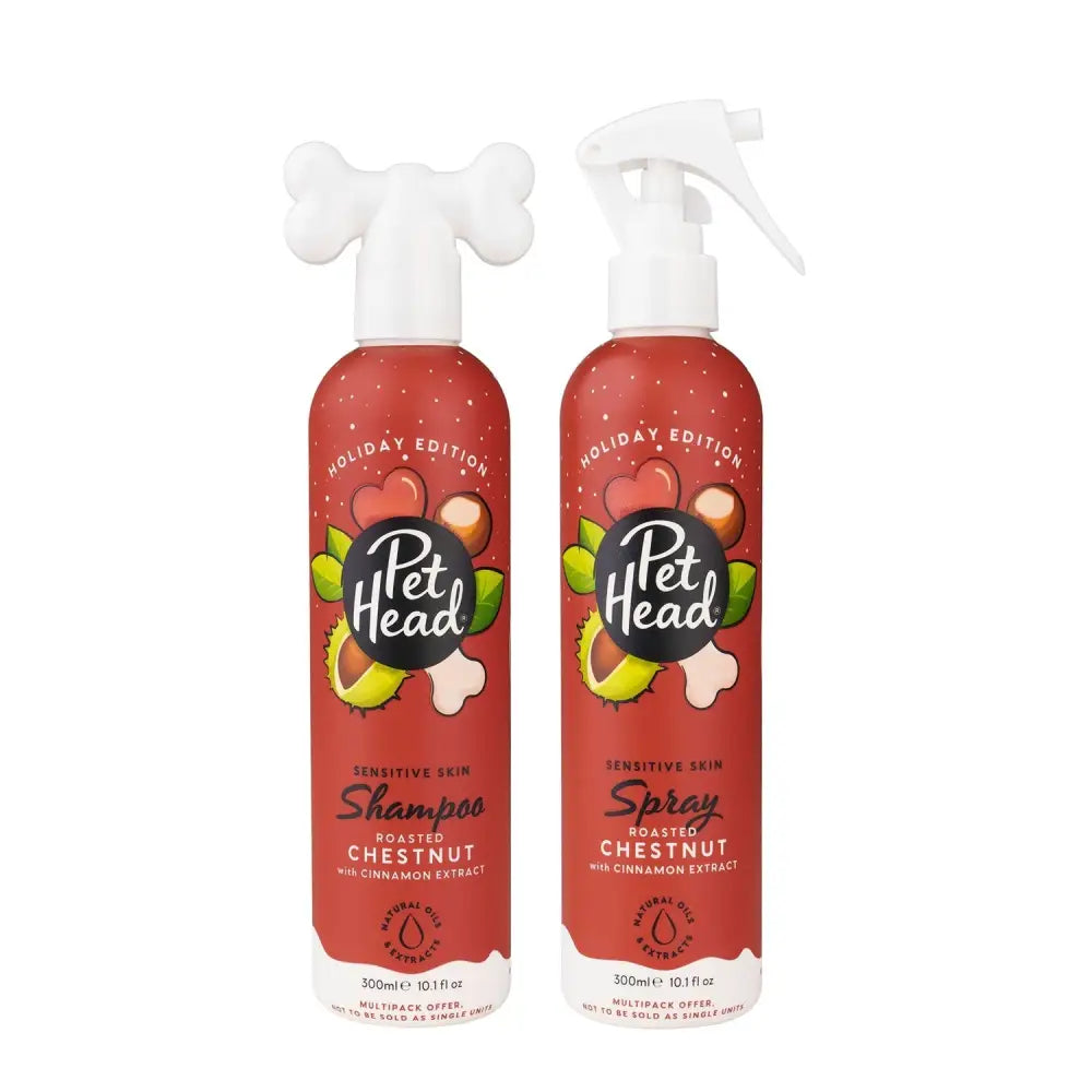 Pet Head Holiday Sensitive Skin Shampoo & Spray 300 ml x twin pack Barnstaple Equestrian Supplies