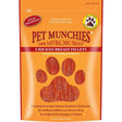 Orange bag of pet munchies breast fillets slow roasted chicken breast fillet dog treats for training and snacks