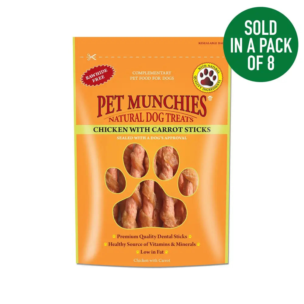 Pet Munchies Chicken With Carrot Sticks - 80 Gm X 8 Pack