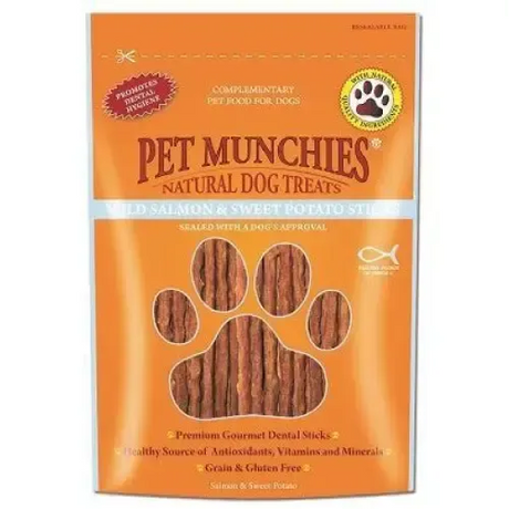 Pet Munchies Dog Treat Salm Sticks 8 x 90g Dog Treats