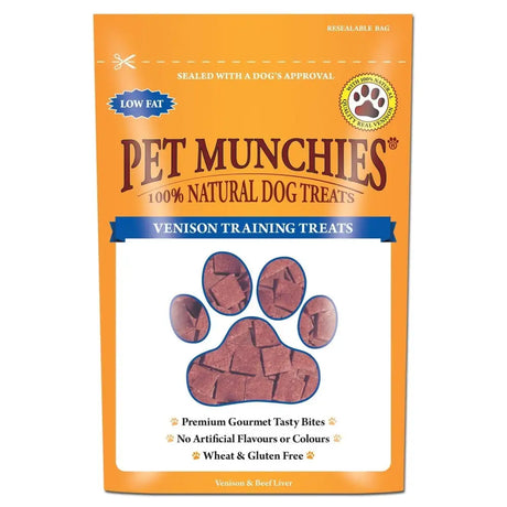 Pet Munchies Training Treats Venison Single Pouch 50gm Dog Treats Barnstaple Equestrian Supplies