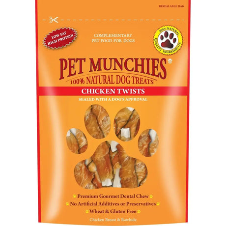 Pet Munchies Twists 80 GM X 8 PACK Dog Treats Barnstaple Equestrian Supplies