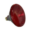 Red philips lamp infra-red par38 with metallic base and textured glass surface for sturdy heat lamps use